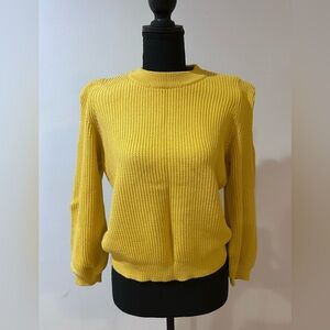 Frame Yellow shoulder sweater size medium